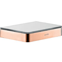 Полиця скляна Axor Universal Softsquare 42840310 15 см червоне золото матовий, фото №1