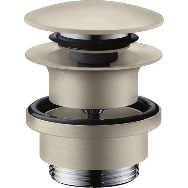 Донный клапан для раковины Axor 51300820 Push-open, матовый никель, фото 1