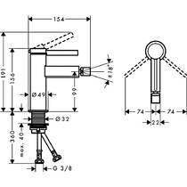 Змішувач для біде Hansgrohe Finoris 76200700 білий матовий, фото №2