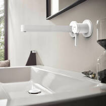 Змішувач прихованого монтажу для раковини Hansgrohe Finoris 76050700 білий матовий, фото №3