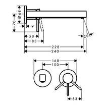 Змішувач прихованого монтажу для раковини Hansgrohe Finoris 76050700 білий матовий, фото №2