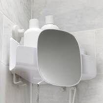 Полка пластиковая Joseph Joseph 01000953 70549 угловая с зеркалом белый, фото №1