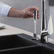Дозатор для рідкого мила Hansgrohe 40438670 A41 вбудований чорний матовий, фото 3