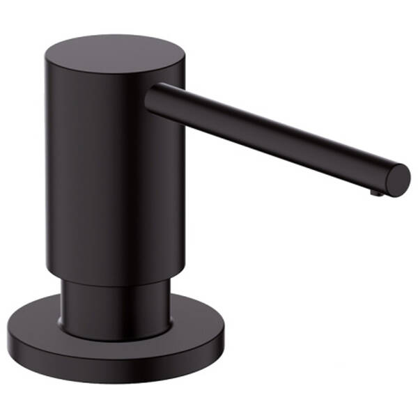 Дозатор для рідкого мила Hansgrohe 40438670 A41 вбудований чорний матовий, фото 1