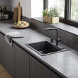Дозатор для рідкого мила Hansgrohe 40438670 A41 вбудований чорний матовий, фото 4