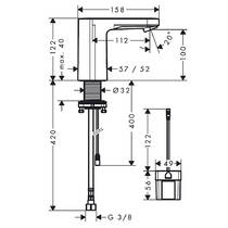Змішувач для раковини Hansgrohe Vernis Blend 71503000 електронний, хром, фото №2