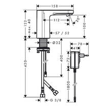 Змішувач для раковини Hansgrohe Vernis Blend 71501000 електронний, хром, фото №2