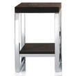 Табуретка для душевой кабины Decor Walther Wood WO HME 0926885 полированная сталь/ясень темный промасленный, фото 1