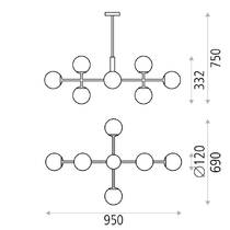Люстра ACB C382082N Doris 3820/95, фото №3