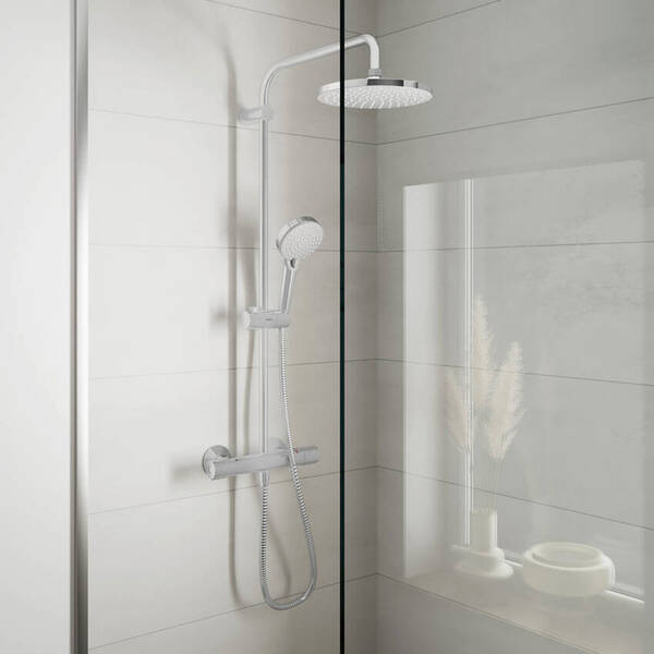 Душова система Hansgrohe Vernis Blend Showerpipe 200 1jet 26276000 з термостатом, фото 2