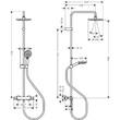 Душова система Hansgrohe Vernis Blend Showerpipe 200 1jet 26276000 з термостатом, фото 3