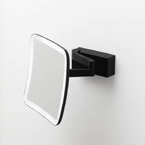 Косметическое зеркало Decor Walther Brick Vision S 0123260 с увеличением х5 и подсветкой, черный матовый, фото №3