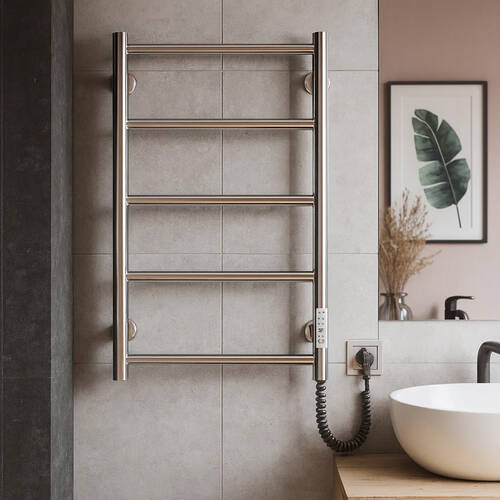 Рушникосушарка електрична Mario Класік F НР-I 650х430/75 TR K 660х420 мм хром 65 Вт, фото 1