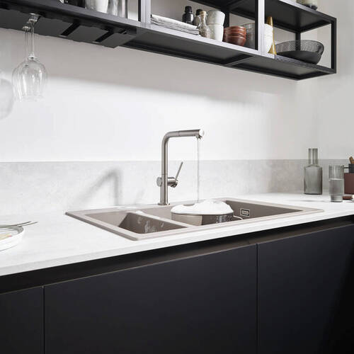 Змішувач для кухні Hansgrohe Talis M54 72808000 з висувним виливом, хром, фото 5