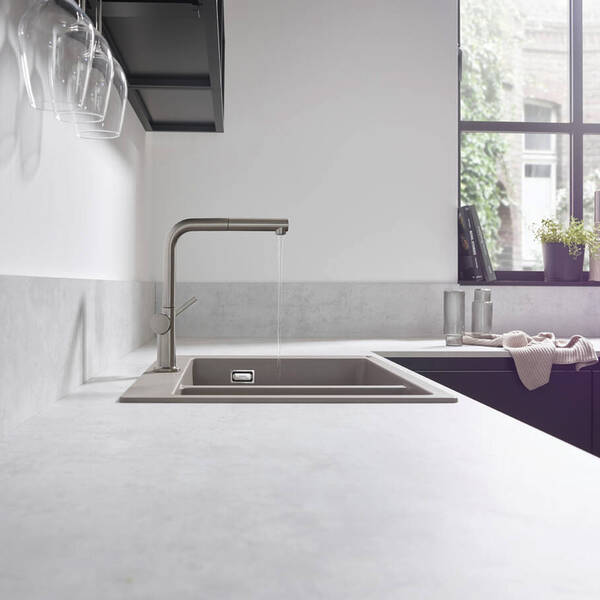 Змішувач для кухні Hansgrohe Talis M54 72808000 з висувним виливом, хром, фото 4