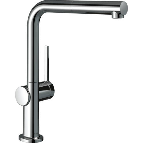 Змішувач для кухні Hansgrohe Talis M54 72808000 з висувним виливом, хром, фото 1