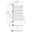 Полотенцесушитель электрический Pax 26-1027 Flex U 5/650 1153х654 мм 106 Вт хром, фото 4