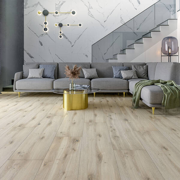 Керамограніт Primavera Stark Wood бежево-сірий S3YП20 20х120 см, фото 2