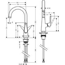 Змішувач для кухні Hansgrohe Talis M51 72814000 хром, фото №2