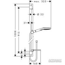 Душевой набор Hansgrohe Raindance Select E 26621000, фото №2