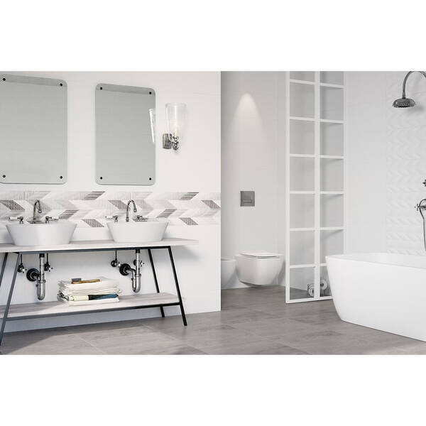 Керамограніт Opoczno Pl+ Gptu 602 Cemento Light Grey Lappato Rect 59,8x59,8 см, фото 2