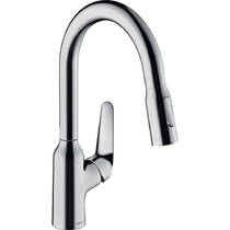 Змішувач для кухні Hansgrohe Focus M42 71801000 з висувним душем, фото №1