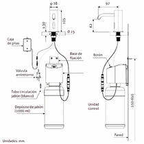 Дозатор для жидкого мыла Genwec GW13 12 06 02 электронный, хром, фото №3
