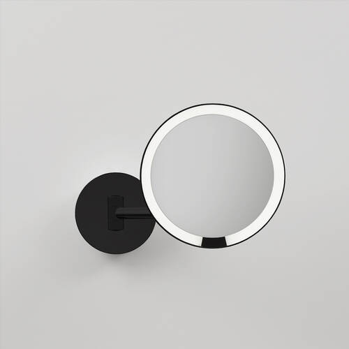 Косметичне дзеркало Decor Walther Just Look Wd 7x 0123660 з LED підсвічуванням чорний мат, фото 3