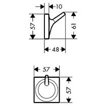 Крючок Axor Starck Organic 42737000 одинарный, хром, фото №2