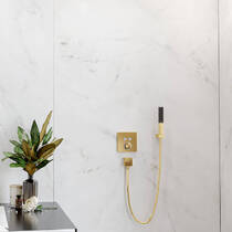 Ручний душ Hansgrohe Rainfinity EcoSmart 26867990 золото полірований, фото №3