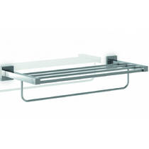 Держатель для полотенец Genwec Lucentum series GW05 21 06 02 с полкой, хром, фото №1