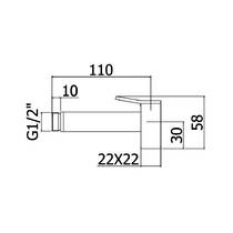 Гигиенический душ Paffoni Tweet Square ZDOC 121 NO черный мат, фото №2