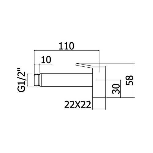 Гигиенический душ Paffoni Tweet Square ZDOC 121 NO черный мат, фото 2