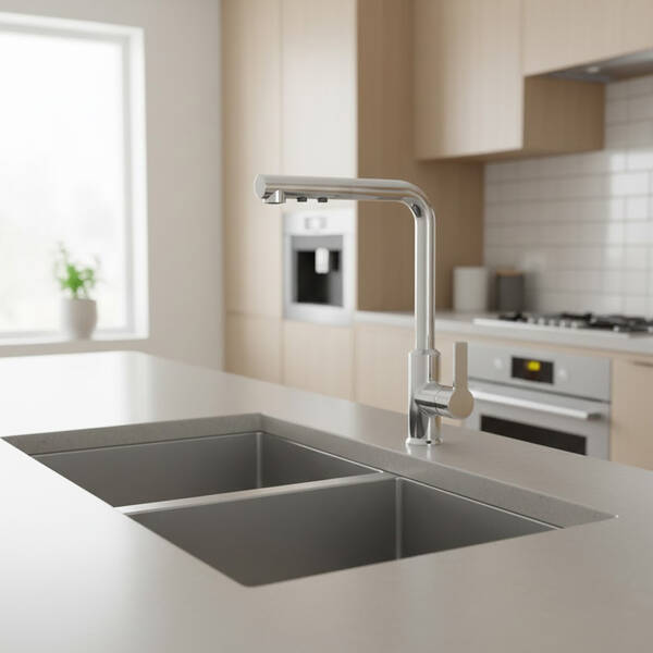 Смеситель для кухни вытяжной Devit Snape 100844 с выдвижным изливом, фото 1