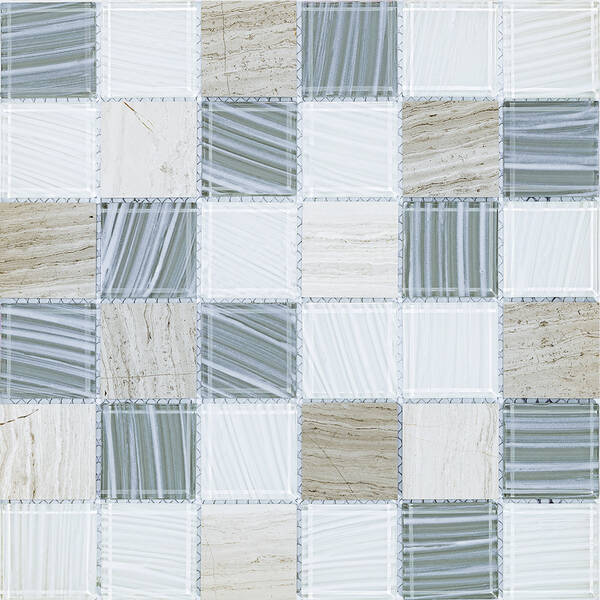S-MOS BMM0061-017A-4 MIX STONE+GLASS MOSAIC