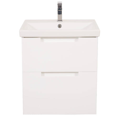 Тумба Аква Родос Інфініті 8806  з раковиною Elite 60 см білий матовий, фото 2