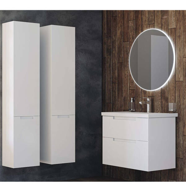 Тумба Аква Родос Інфініті 8806  з раковиною Elite 60 см білий матовий, фото 7