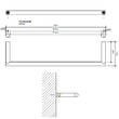 Тримач для рушників Decor Walther Mikado MK HTE30 0520720 золото глянцевий, фото 2