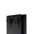 Полотенцесушитель электрический Deweit Whole Wall 1266 1250х245 мм черный мат 200 Вт с функцией обогрева, фото 4