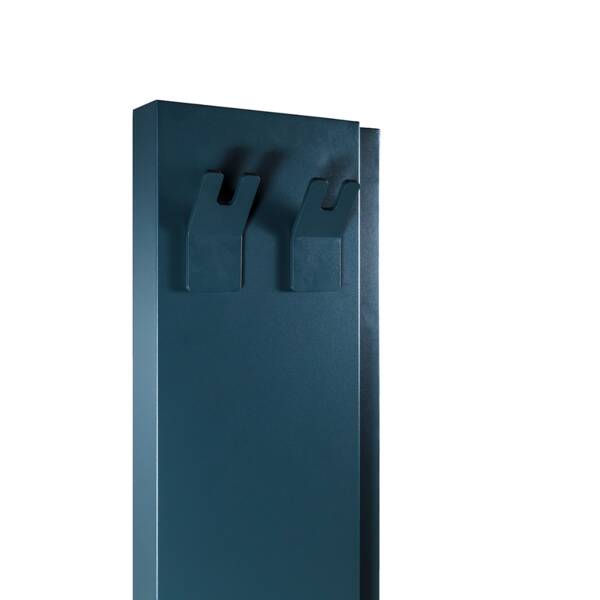 Полотенцесушитель электрический Deweit Whole Wall 1267 1250х245 мм антрацит мат 200 Вт с функцией обогрева, фото 7