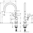 Смеситель для кухни Hansgrohe Talis M54 72804800, фото 2