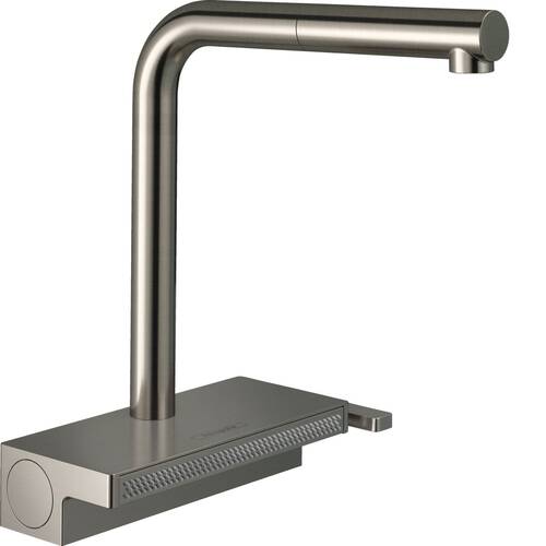 Смеситель для кухни Hansgrohe Aquno Select M81 73830800 Stainless Steel Finish, фото 1