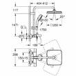 Душова система Grohe New Tempesta Cosmopolitan System 250 Cube 26691000 з термостатом, фото 3