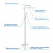 Душова система Grohe New Tempesta Cosmopolitan System 250 Cube 26691000 з термостатом, фото 5