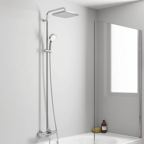 Душова система Grohe New Tempesta Cosmopolitan System 250 Cube 26691000 з термостатом, фото 7