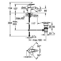 Змішувач для біде Grohe BauLoop 23338001 хром, фото №3