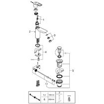 Смеситель для раковины Grohe BauLoop 23762001, фото №6