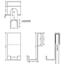 Гачок Decor Walther Contract DH 2 0902060 подвійний, чорний матовий, фото №2
