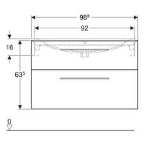 Тумба для раковини Geberit Selnova Square 501.212.00.1 підвісна, білий глянець, фото №4