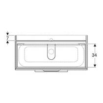 Тумба для раковини Geberit Selnova Square 501.212.00.1 підвісна, білий глянець, фото №3